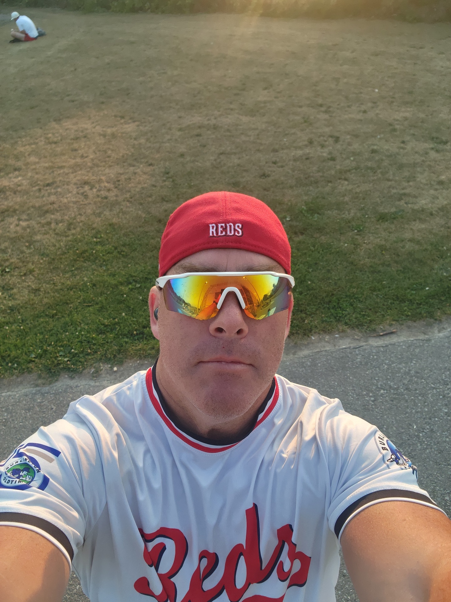 Chris at a Reds game